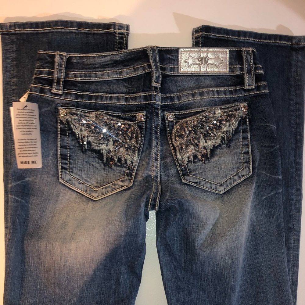 🆕⭐️ MISS ME Signature Bootcut Angel Wings • NWT - Picture 5 of 8